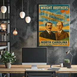 Wright Brothers Pioneers Of Flight Poster