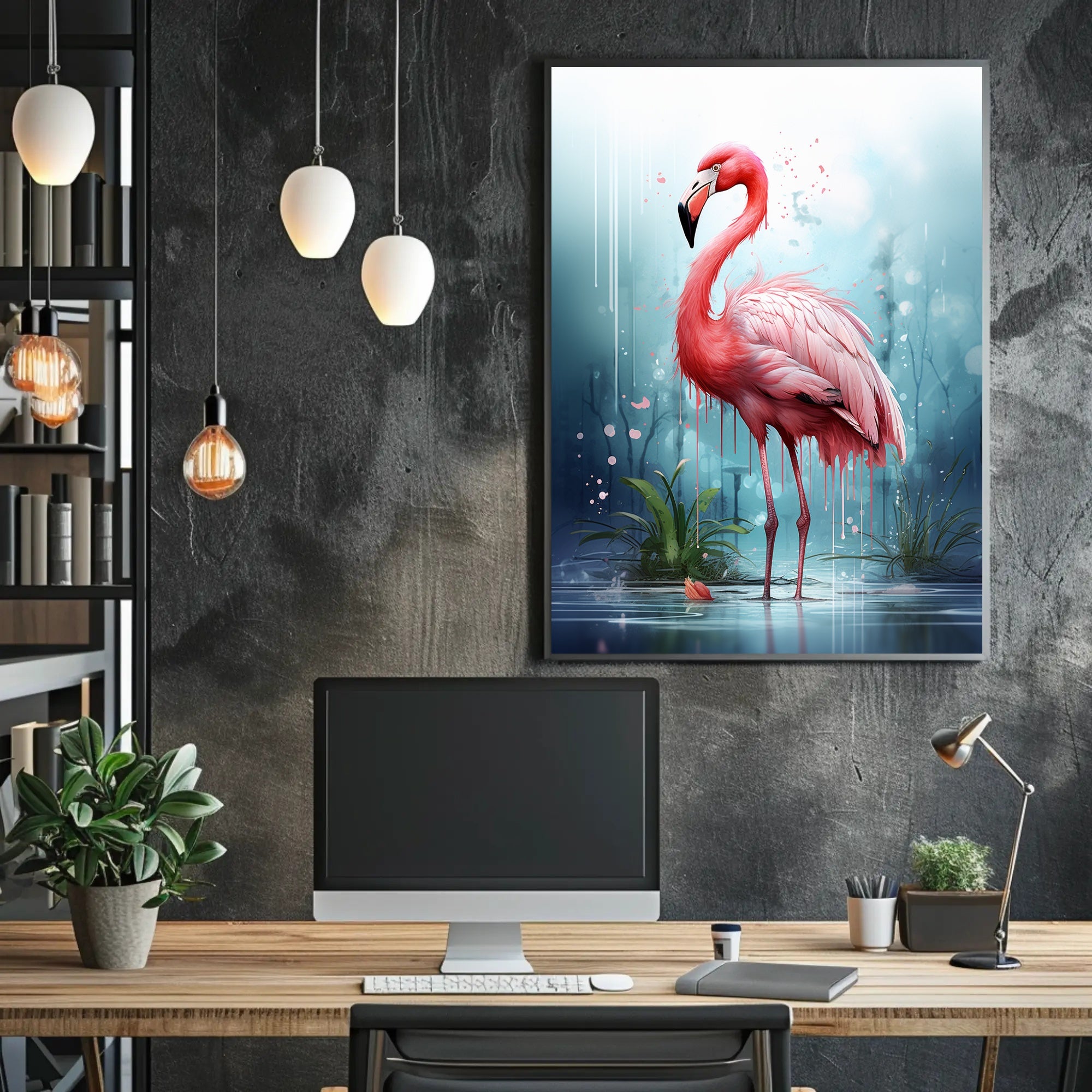 The Majestic Flamingo Poster