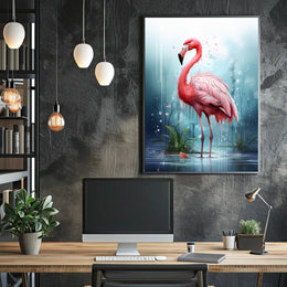 The Majestic Flamingo Poster