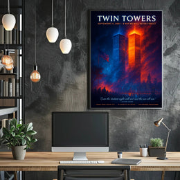 Twin Towers Remembrance Tribute Historical or Presidential Poster PosterGoat