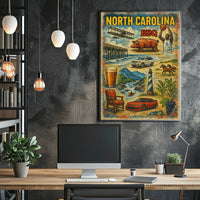 North Carolina Highlights Poster