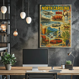 North Carolina Highlights Poster
