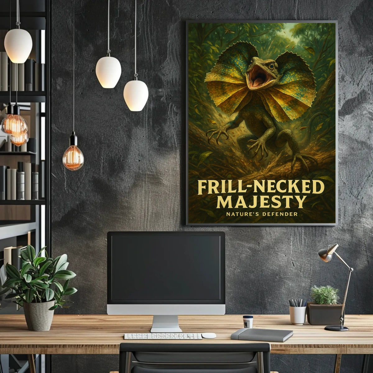 Frill-Necked Majesty Poster