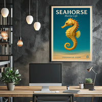 Seahorse Marine Life Poster