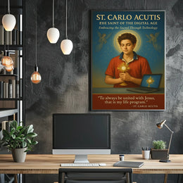 St. Carlo Acutis The Saint of the Digital Age Poster