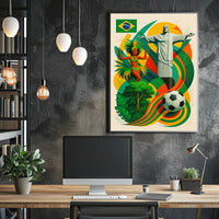 Vibrant Brazil Poster PosterGoat