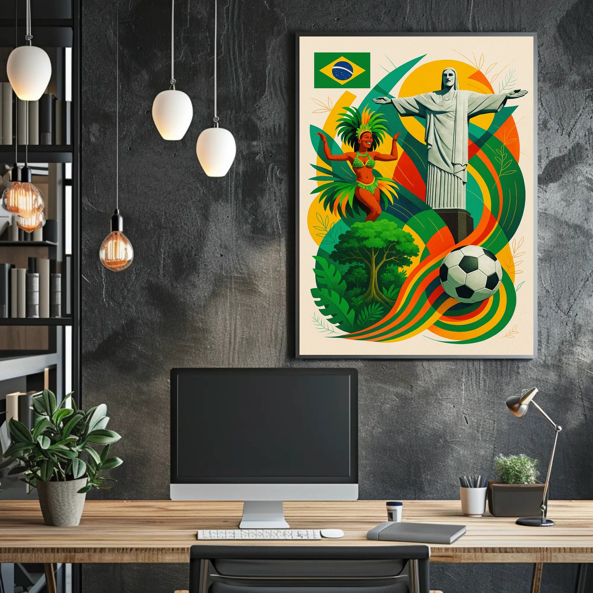 Vibrant Brazil Poster PosterGoat