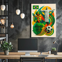 Vibrant Brazil Poster PosterGoat