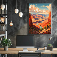 Majestic Canyon Vista Poster