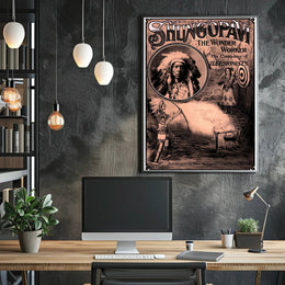 Mystical Native American Magic Show Cultural Heritage Poster