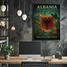 Albania's Legend: The Land of Eagles Heritage Poster
