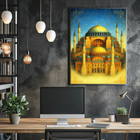 Majestic Architecture of Hagia Sophia Poster