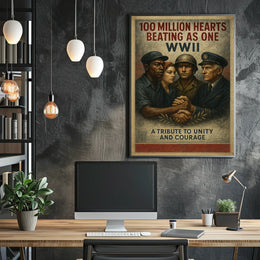 Beating as One WWII Tribute Poster