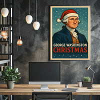 George Washington Christmas Poster