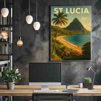 St. Lucia Paradise Poster