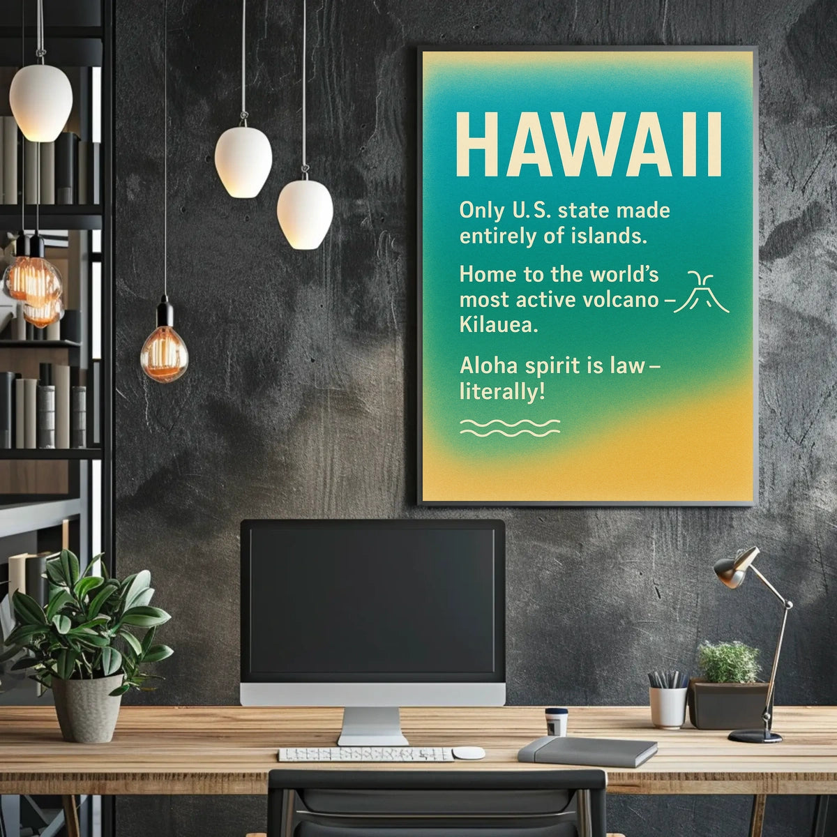 Hawaii Aloha Spirit Minimalist Travel Poster