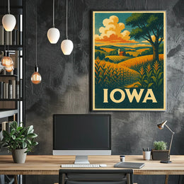 Scenic Iowa Landscape Poster