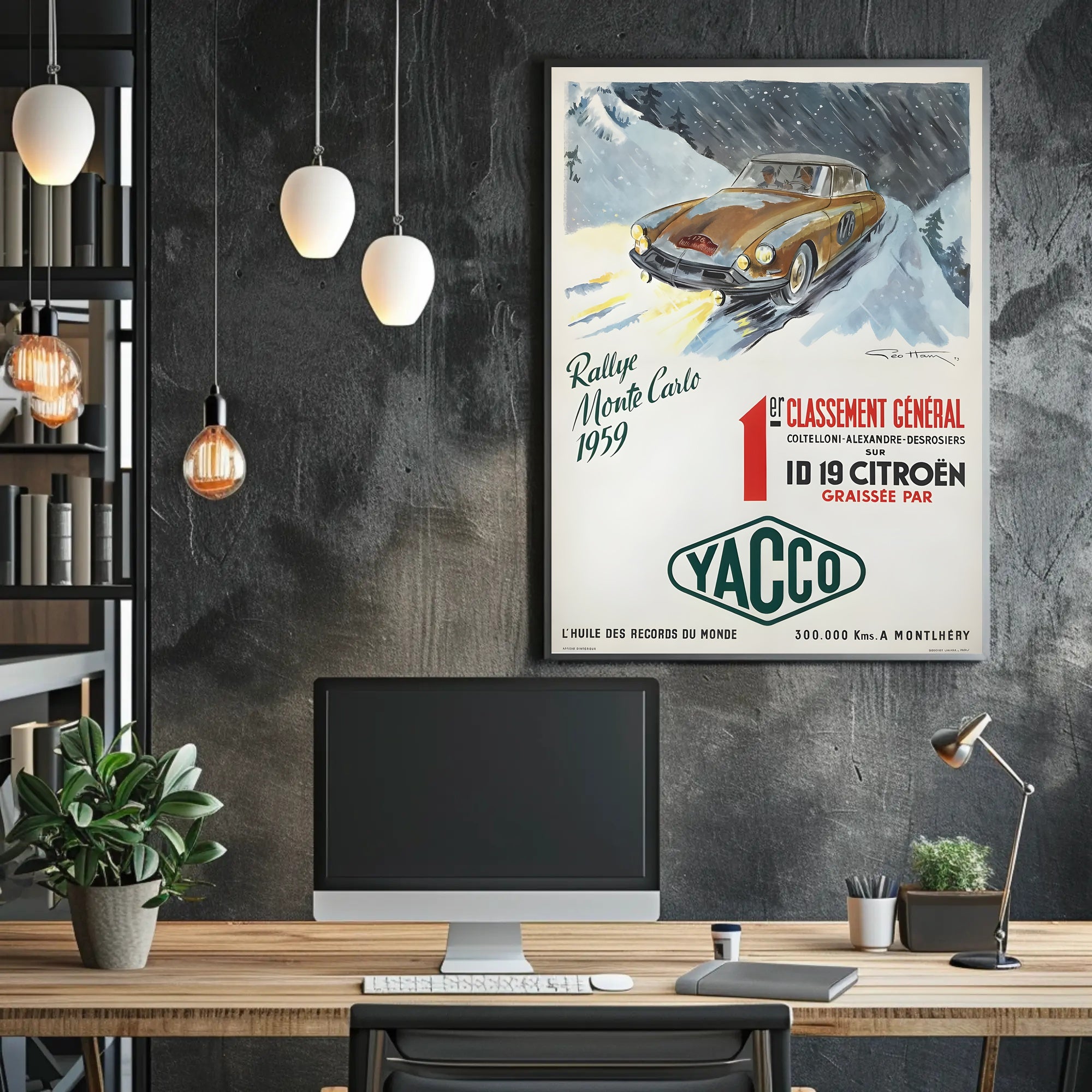 Rallye Monte Carlo 1959 Victory Poster