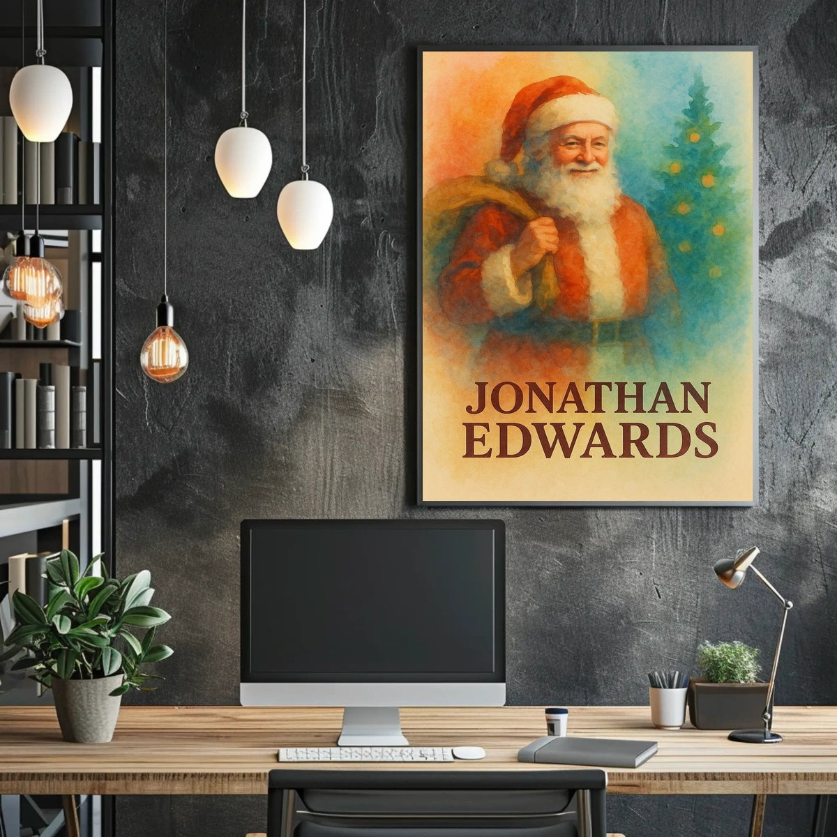 Santa Claus Cozy Christmas Iconic Art Print Cultural or Heritage Poster