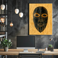 Abstract Mask Poster Modern Art Print Wall Art