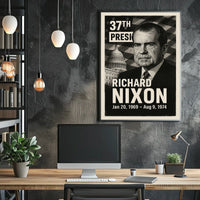 Richard Nixon 37th President of the United States Digital Montaje Poster