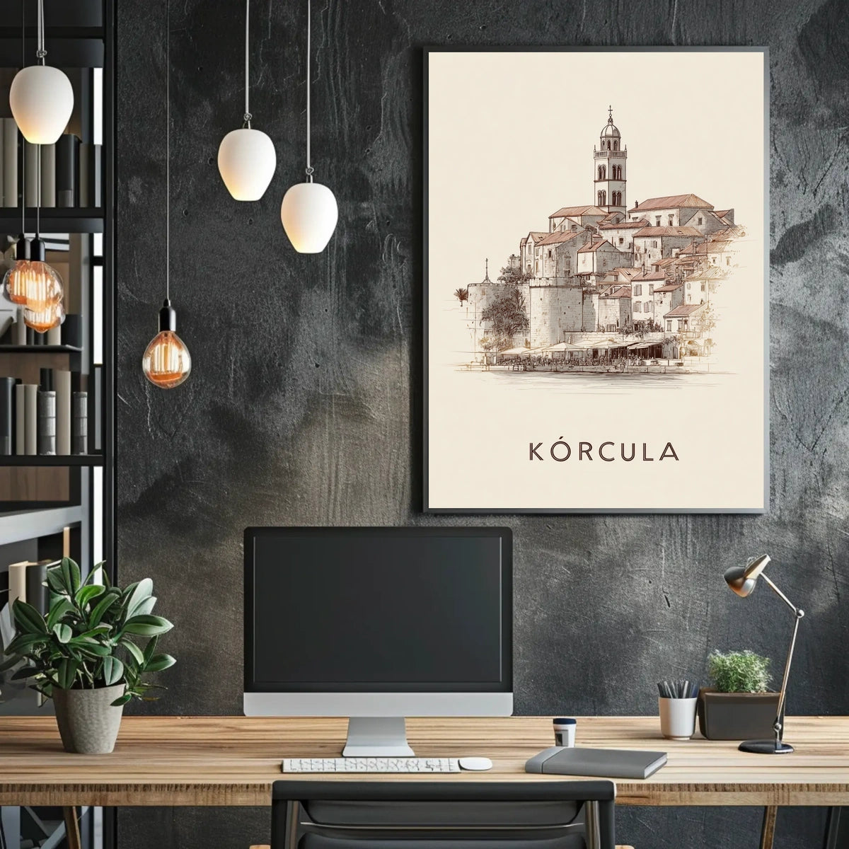 Korčula A Timeless Cityscape Poster