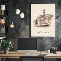 Korčula A Timeless Cityscape Poster