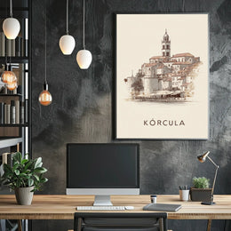 Korčula A Timeless Cityscape Poster