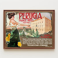 Vintage Perugia Palace Hôtel Poster PosterGoat