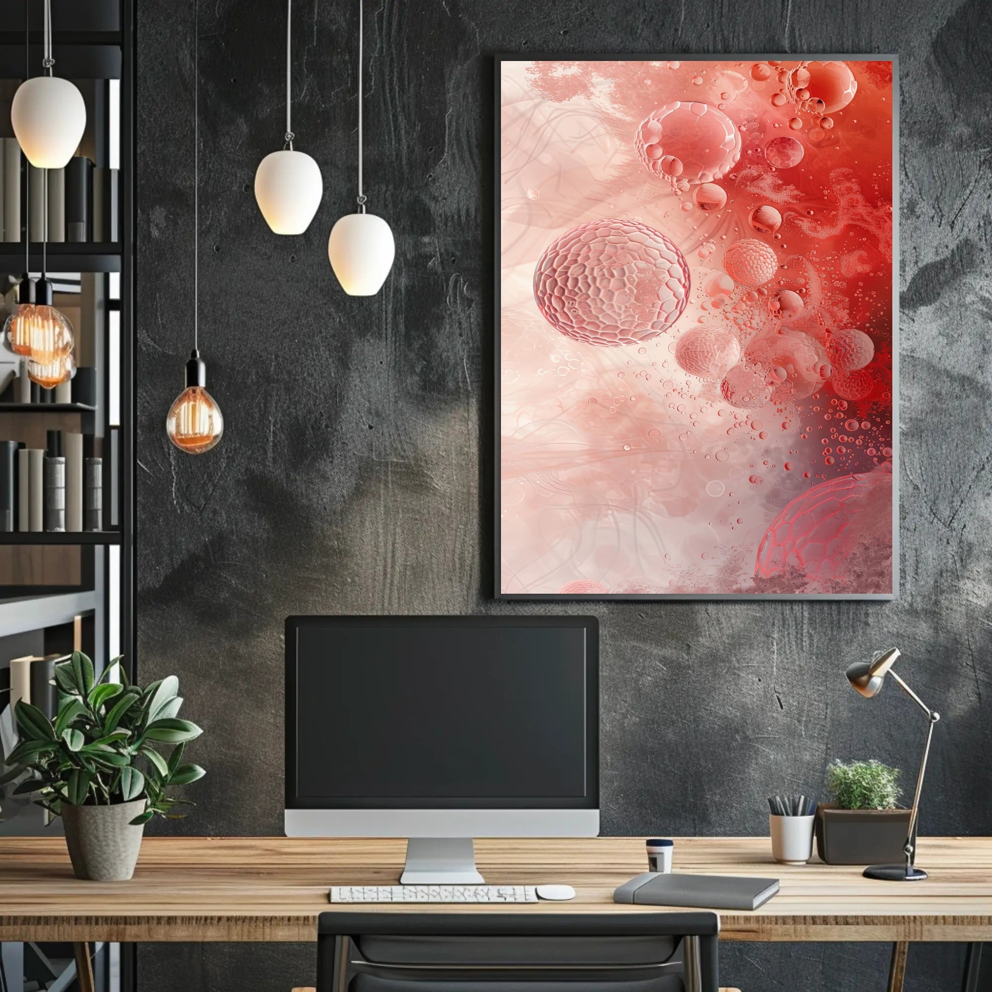 Abstract Cellular Art Poster