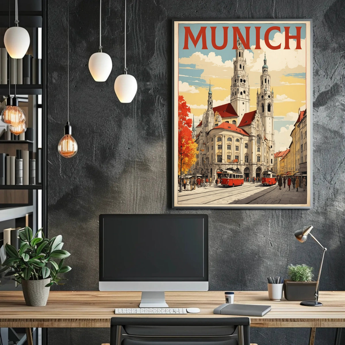 Munich Cityscape Poster