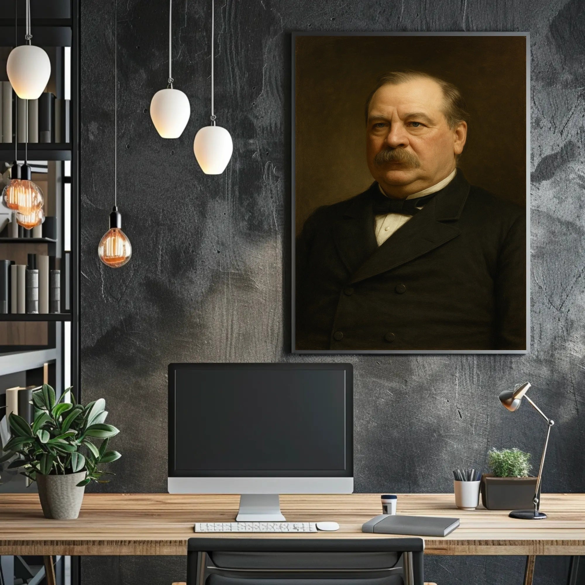 Dignified Formal Portrait Art Classic Historical or Presidential Poster