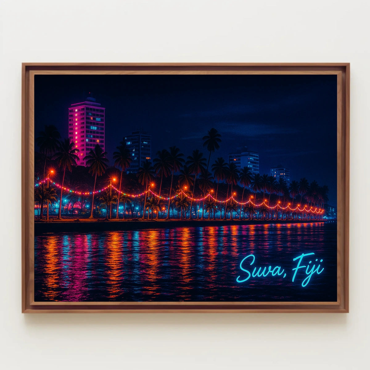 Suva, Fiji Nightscape Poster