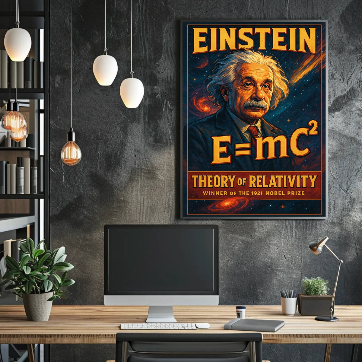 Albert Einstein Theory Of Relativity Poster