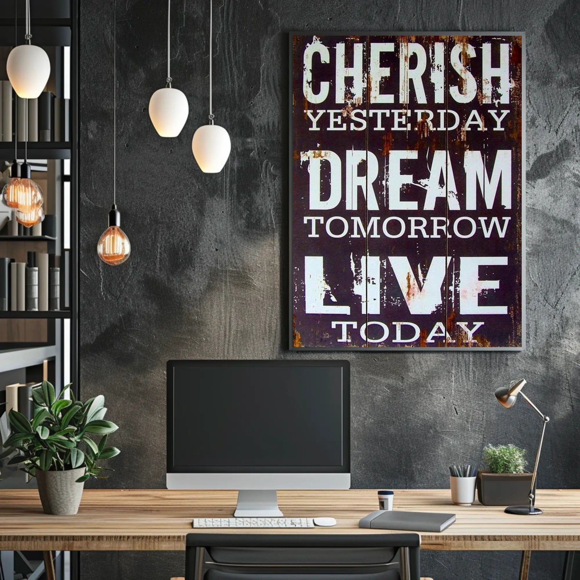 Inspirational Life Motto Poster PosterGoat