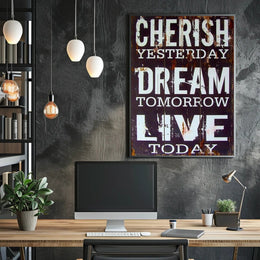 Inspirational Life Motto Poster PosterGoat