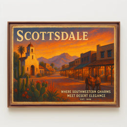 Scottsdale Desert Charm Poster Wall Art