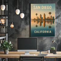 San Diego Skyline Poster