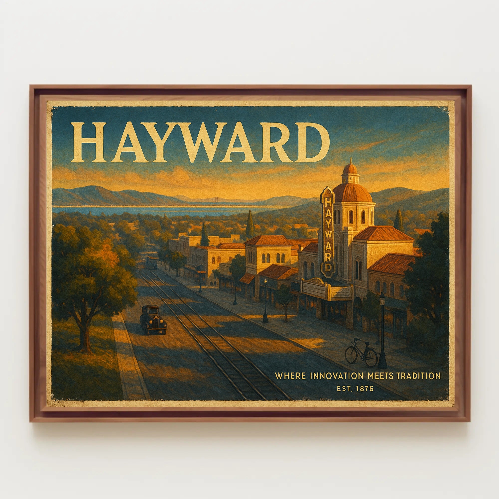 Hayward Travel Poster Where Innovation Meets Tradition