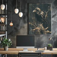 The Majestic Raven Art Print Poster for Home Decor and Wall Art PosterGoat