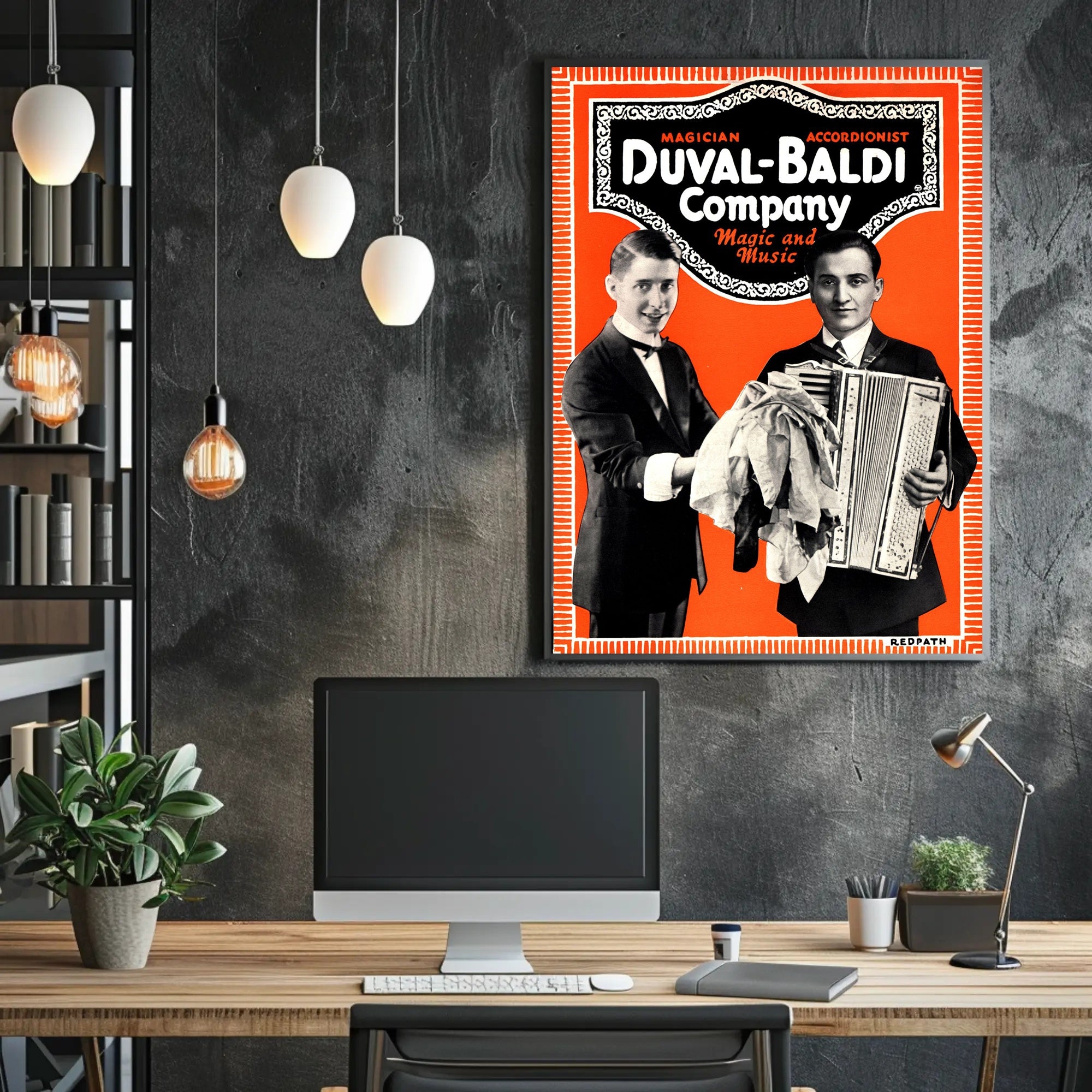 Duval-Baldi Magic and Music Vintage Entertainment Poster