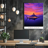 Marlin at Dusk Poster PosterGoat