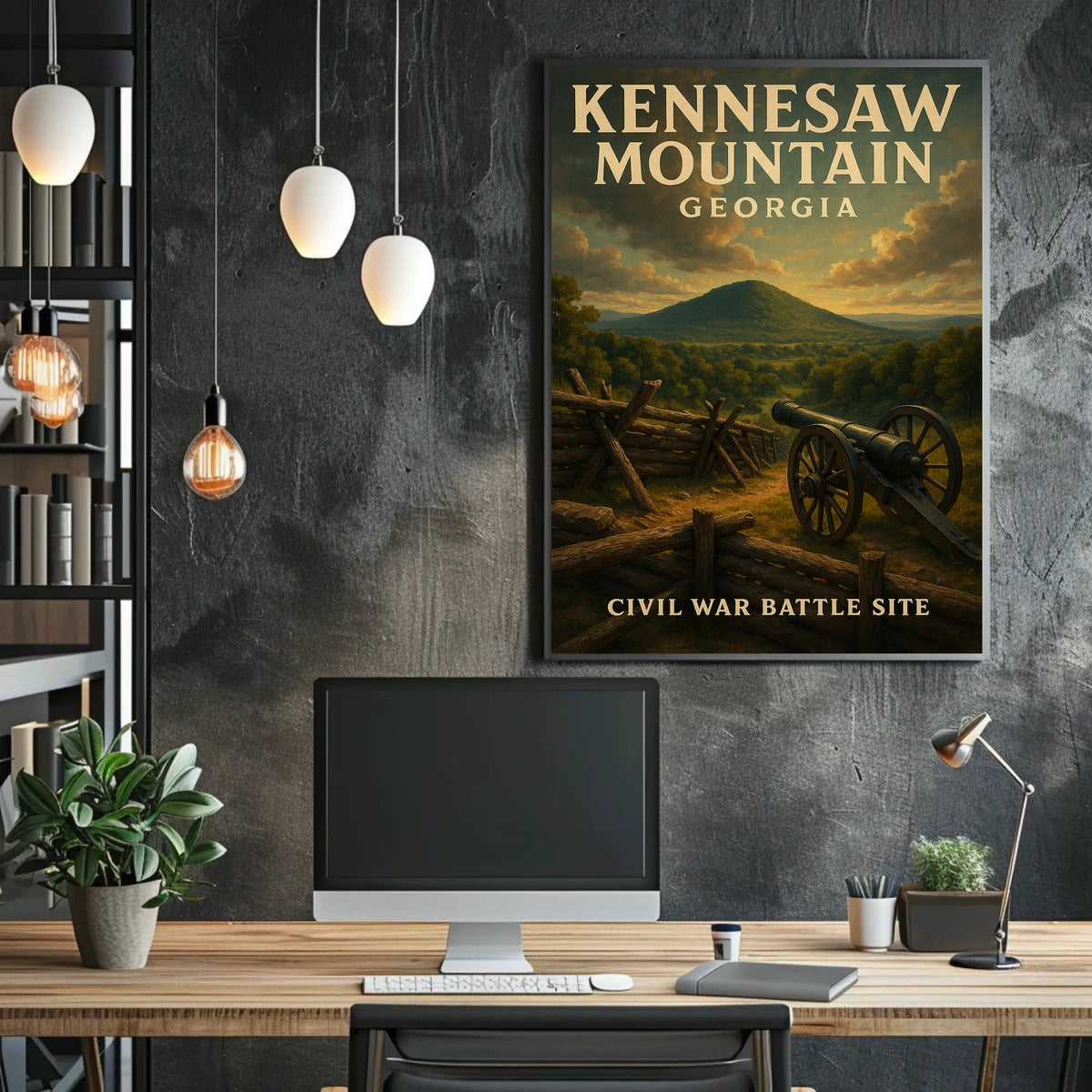 Kennesaw Mountain Civil War Battle Poster