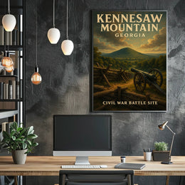 Kennesaw Mountain Civil War Battle Poster