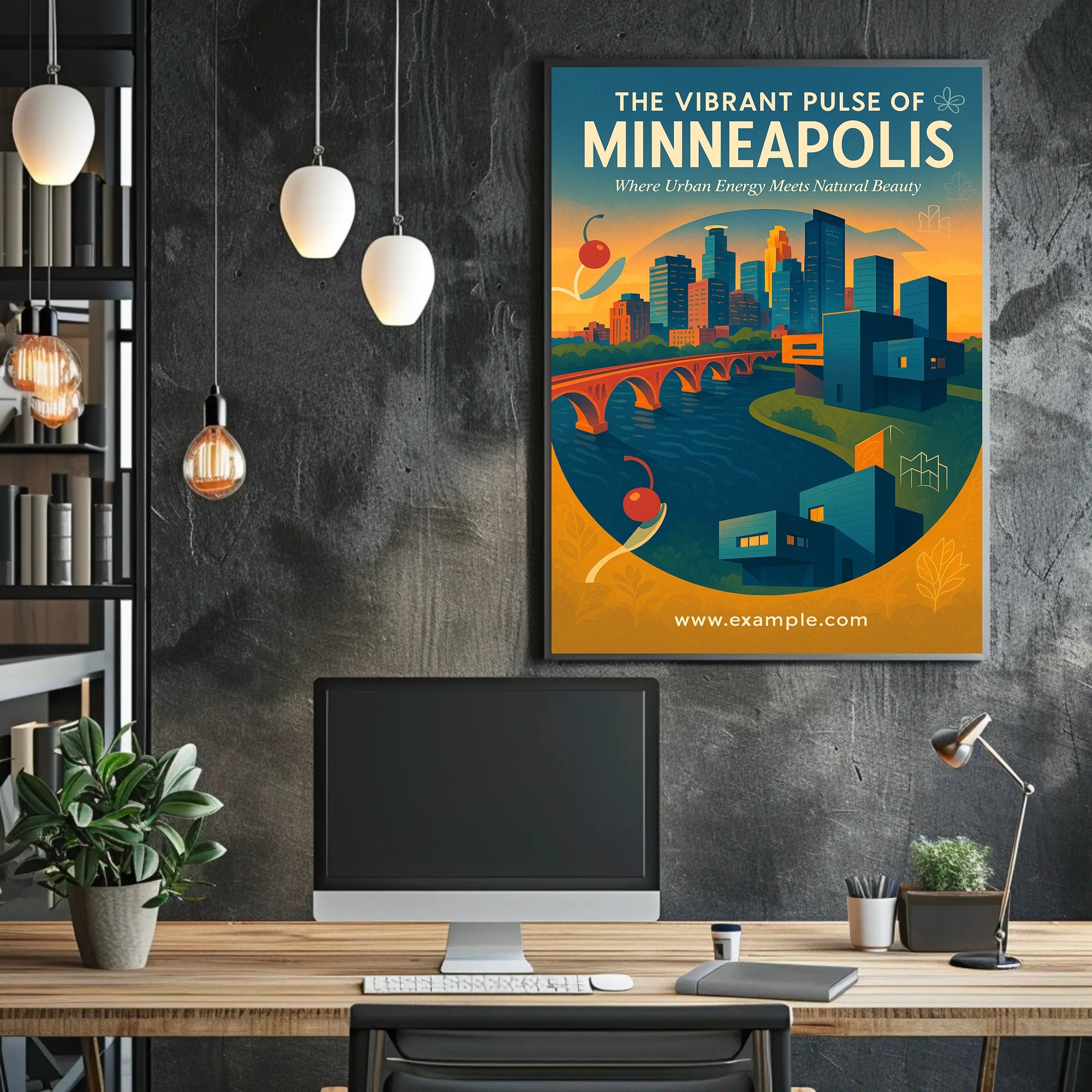 The Vibrant Pulse of Minneapolis Poster PosterGoat