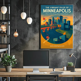 The Vibrant Pulse of Minneapolis Poster PosterGoat