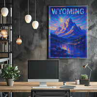 Wyoming Mountain Landscape Poster