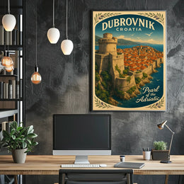 Dubrovnik Pearl Of The Adriatic Poster