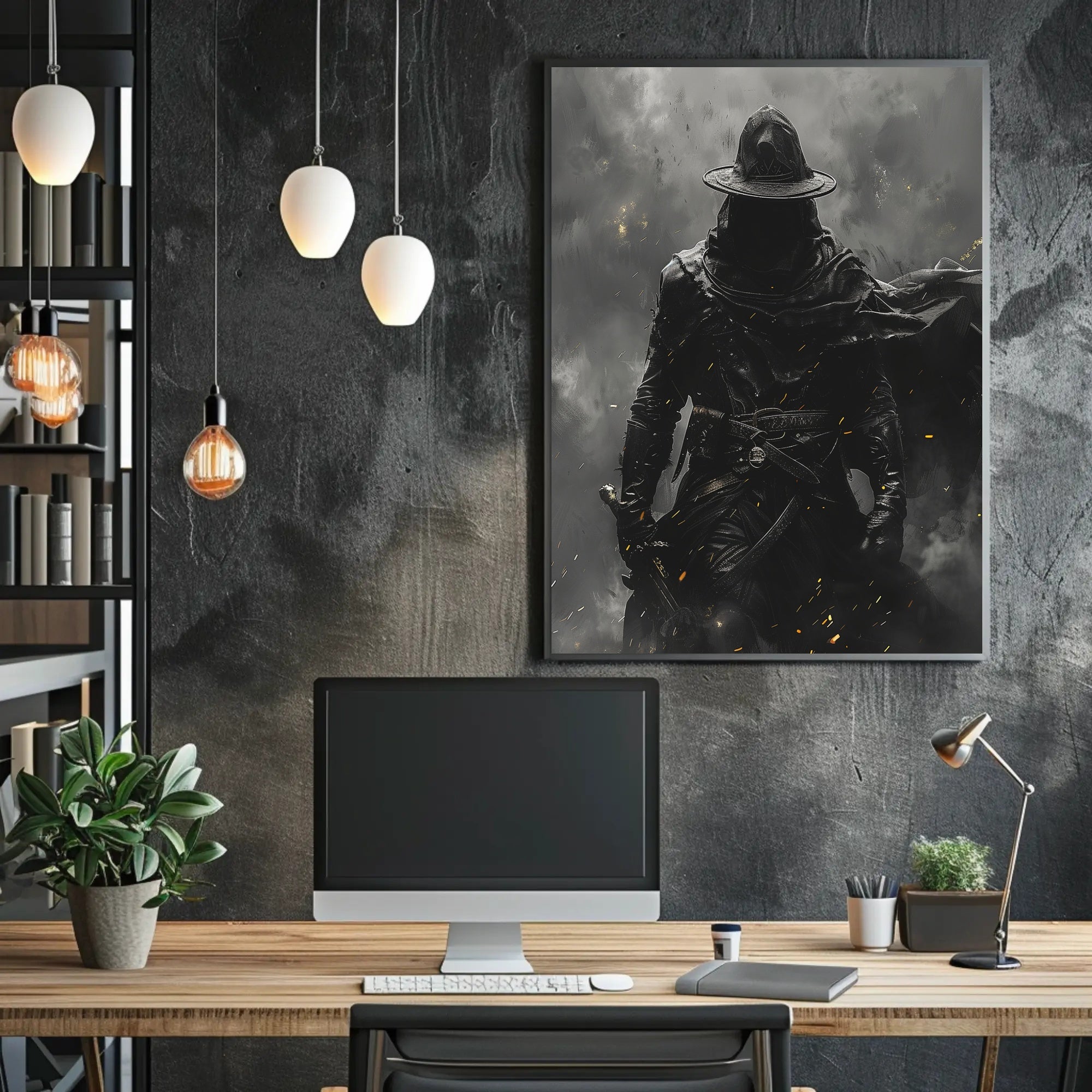 The Mysterious Wanderer Art Print Poster for Home Decor and Travel Enthusiasts PosterGoat