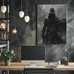 The Mysterious Wanderer Art Print Poster for Home Decor and Travel Enthusiasts PosterGoat